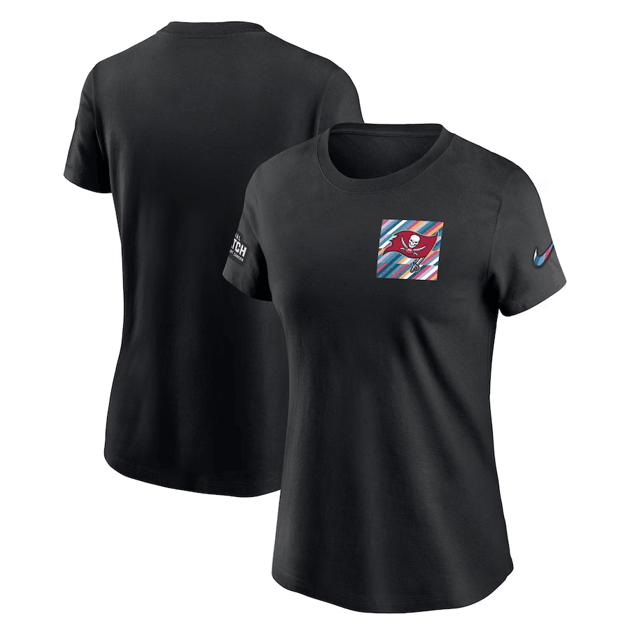 Women's Tampa Bay Buccaneers Black 2023 Crucial Catch Sideline Tri-Blend T-Shirt(Run Small) Women's Tampa Bay Buccaneers Black 2023 Crucial Catch Sideline Tri-Blend T-Shirt(Run Small)
